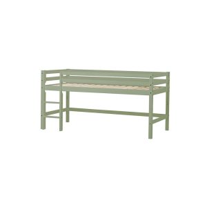 Hoppekids BASIC halvhøj seng - Delbar - Pale Green - 90x200 cm