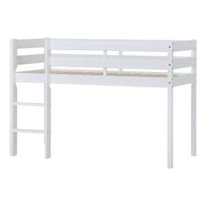 Hoppekids ECO Comfort halvhøj seng 90x200 cm - Hvid