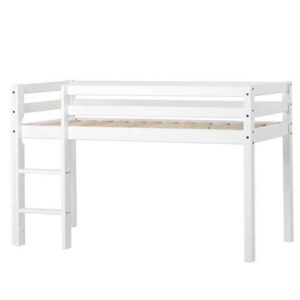 Hoppekids ECO Dream - Halvhøj Seng - Ikke Delbar - Flere Størrelser - Hvid