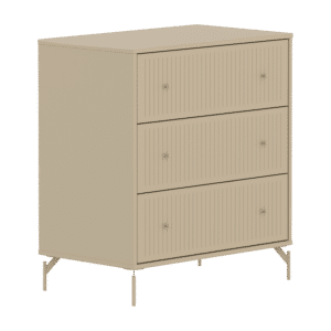 Flexa Saga Kommode 84x75,5x45 Oat Riller/oat Ben og Greb